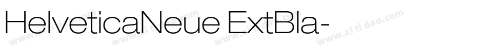 HelveticaNeue ExtBla字体转换